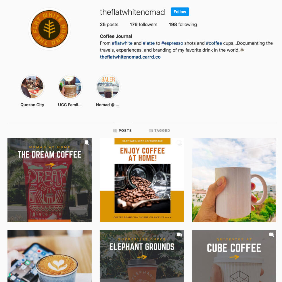 Flat White Nomad Instagram