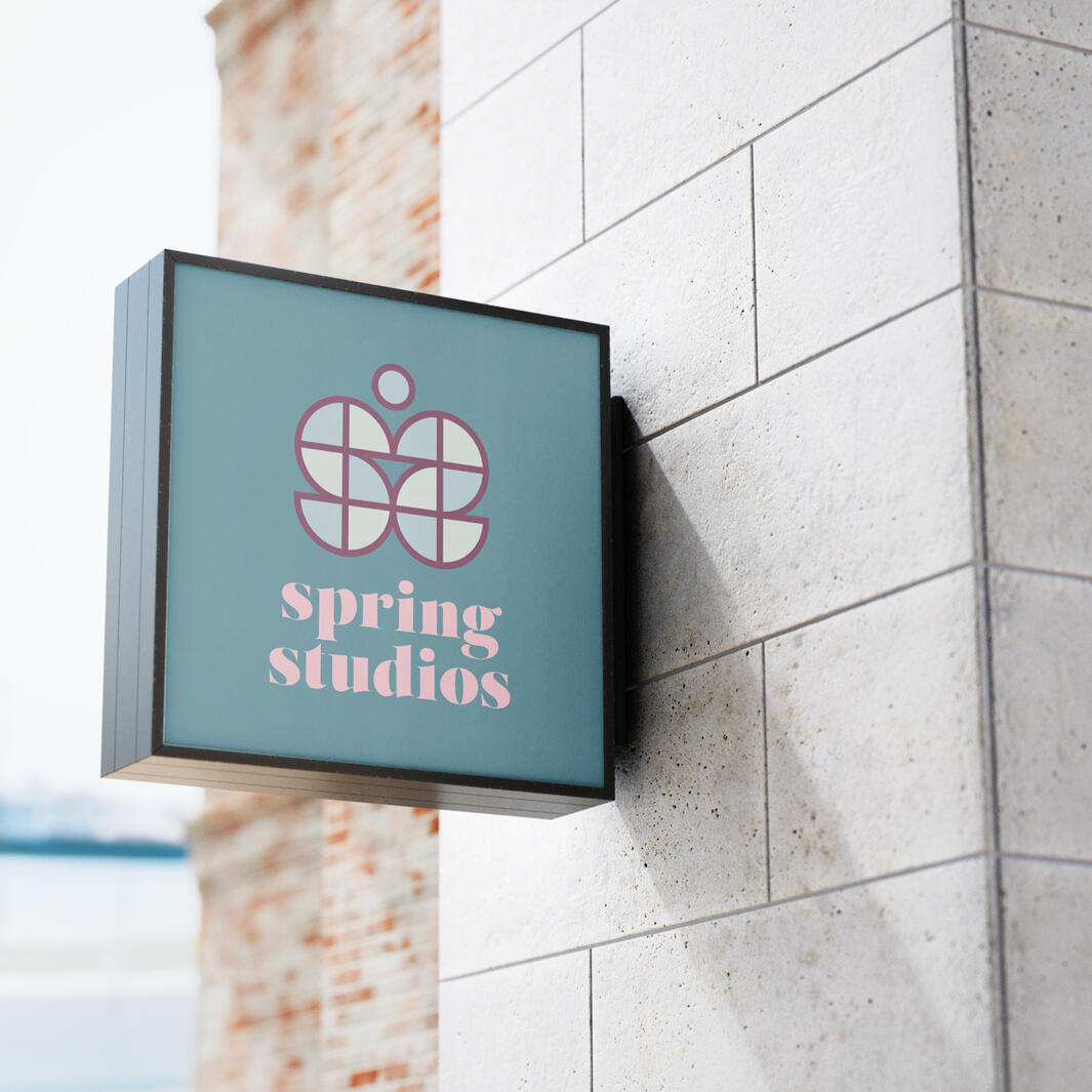 Spring Studios logo mockup