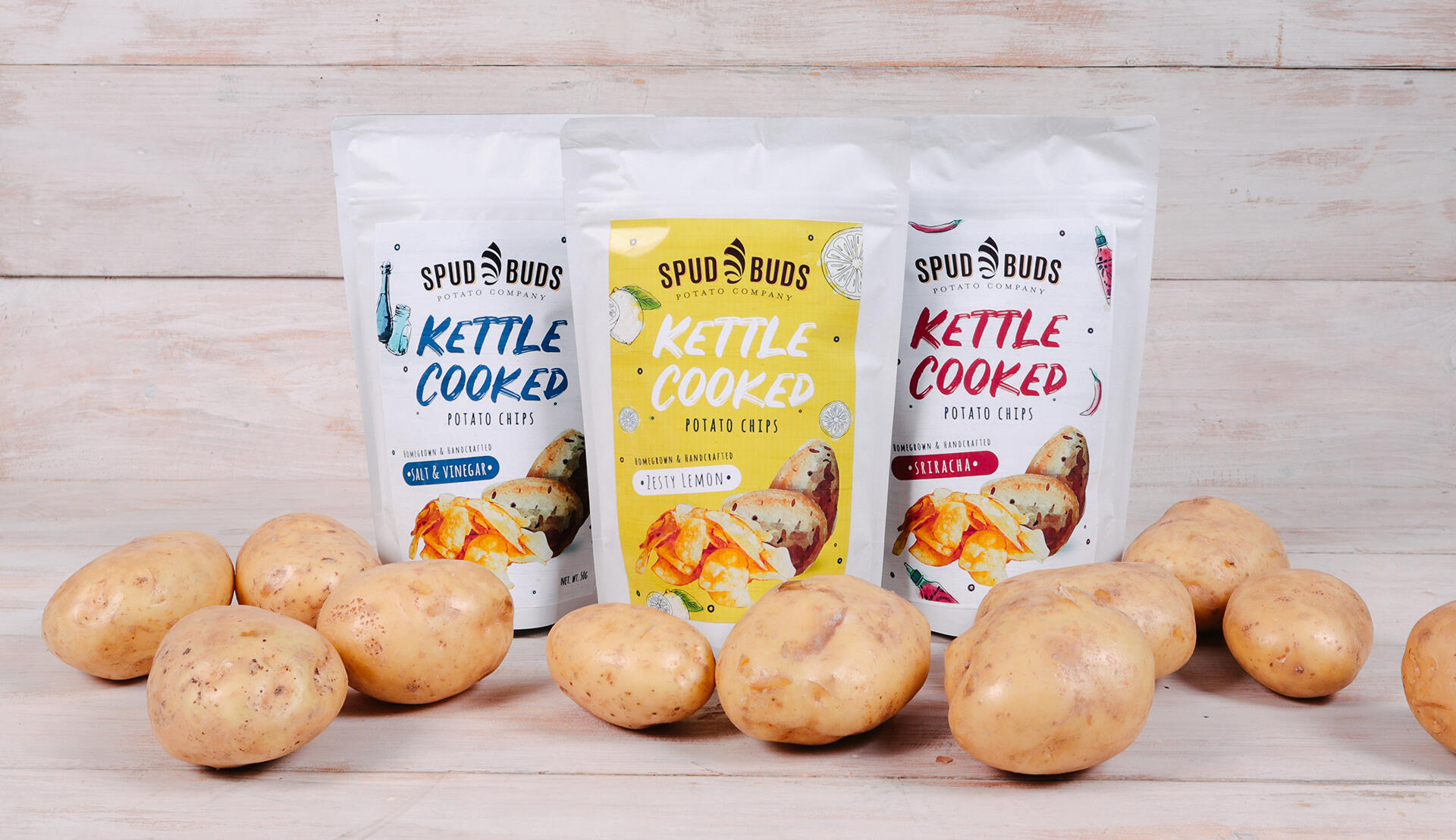 Spud Buds packaging
